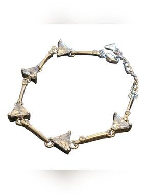 Ortyx Triangle Crystal Cut Link Bracelet
